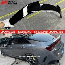 Fits For kia K5 GT 2021-2024 Gloss Black FRP Rear Trunk Spoiler Wing Lip Trim