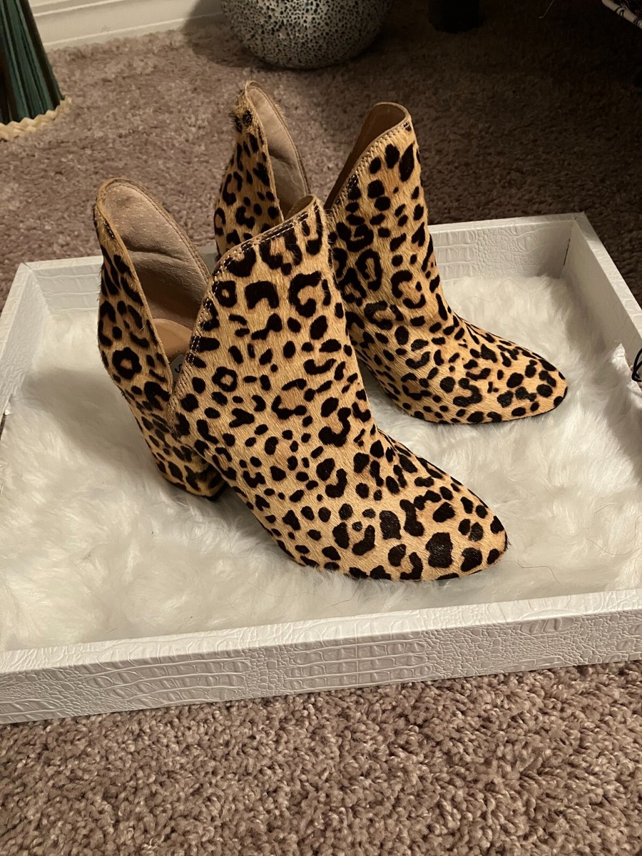 Rockstar Leopard Steve Madden Cheetah Booties Ankle Boots Steve