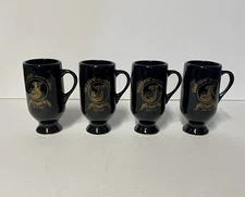 Set Of 4 Vandermint Dutch Coffee Cup Boston Mass Jimmy's Harborside Restaurant