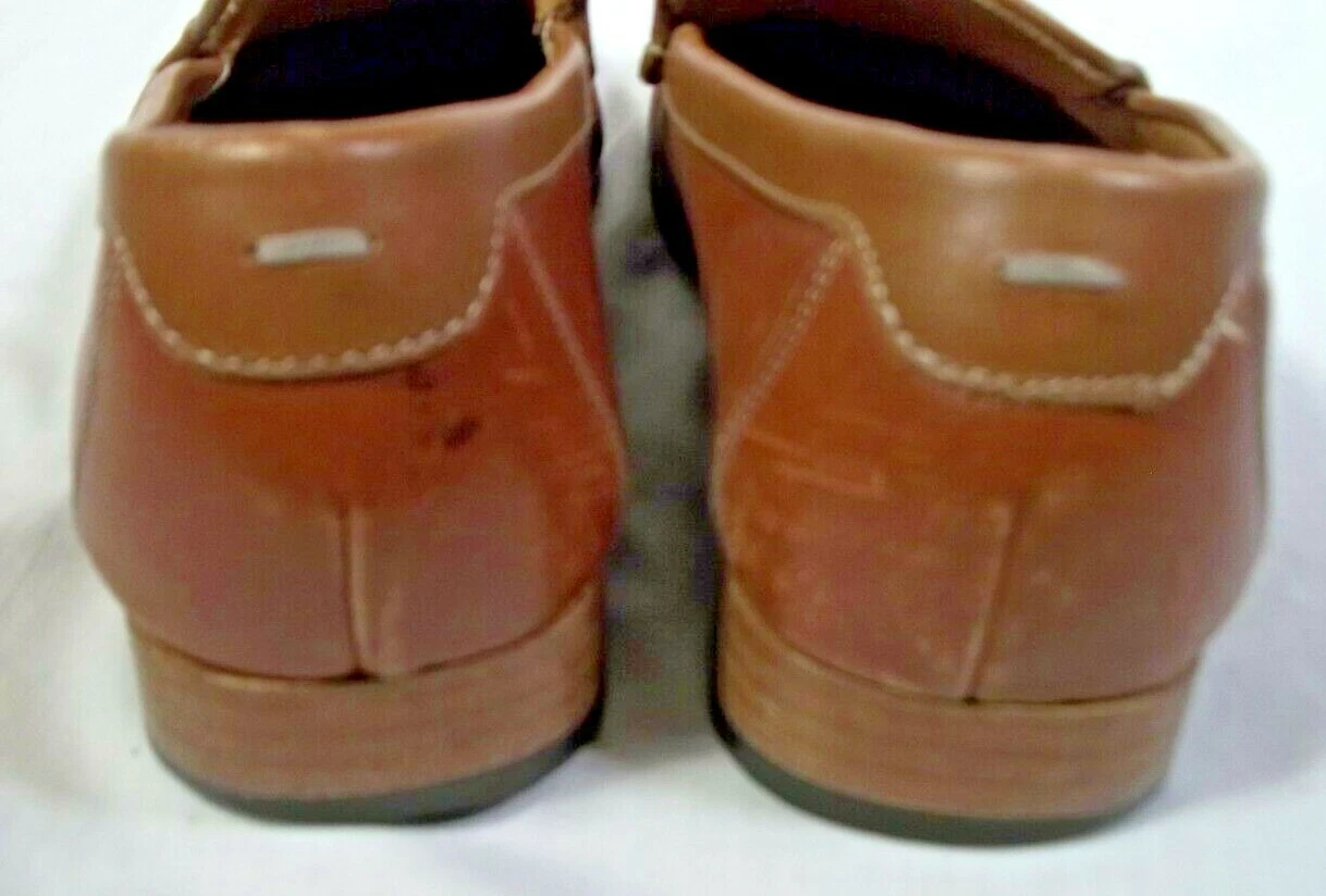 Mocassino italiano Coach Pierson in pelle punta di piedi 9 D abito casual naturale