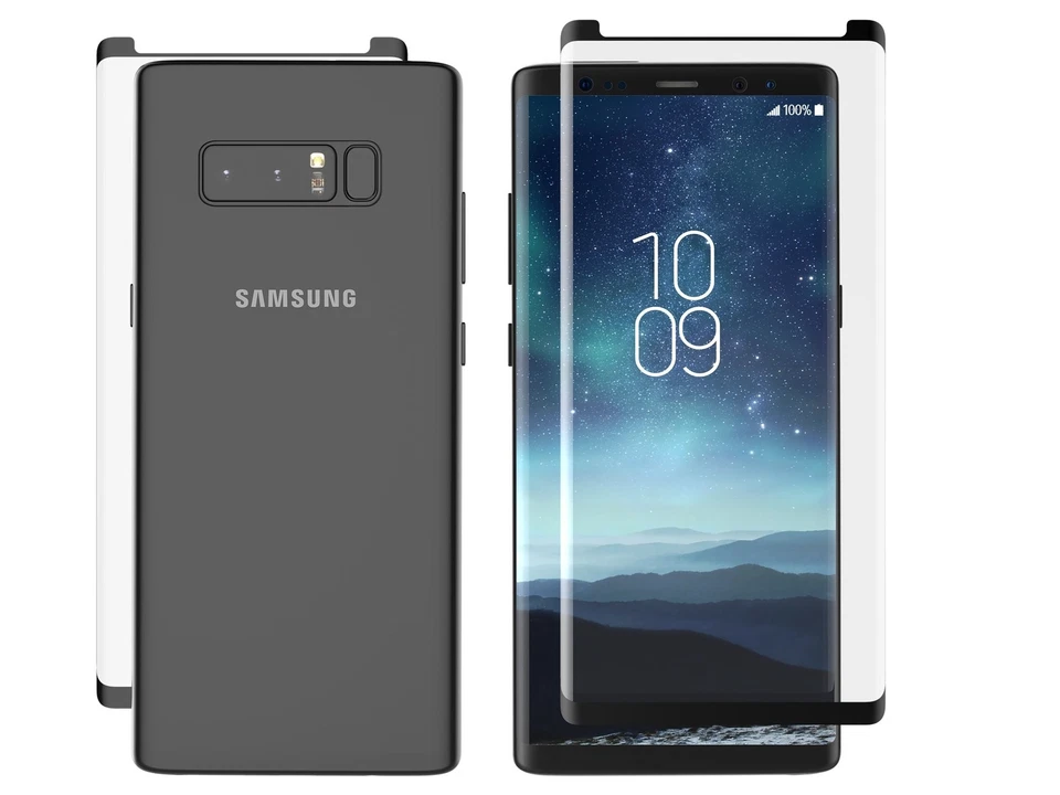 ZAGG Curva de Vidrio Curvado Protección contra Impactos y Arañazos para Samsung Galaxy Note 8... Foto 4 de 4
