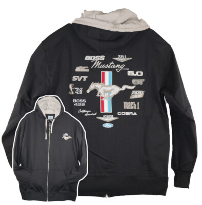 Ford Mustang GT Cobra 5.0 Boss Mach1 Black Sweatshirt Hoodie Official Licensed