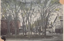 Postcard NH: The Oval, Street Scene, Milford, New Hampshire, DB 1910's