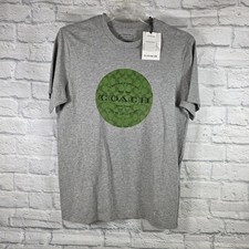 Coach New York Signature T-shirt Men's Medium Heather Grey New