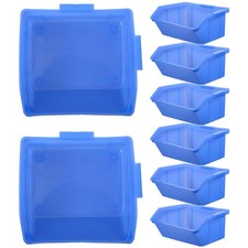  8 Pcs Stackable Storage Box Component Plastic Boxes Screws Organizer