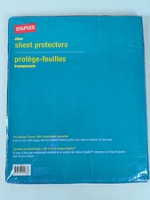 Staples Clear Sheet Protectors 50 Count Letter Size