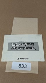 Blades Of Steel - Nintendo NES- Manual Only **NO GAME
