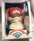 1984 Cabbage Patch Kids Doll / Alice Lee / w Box / Red Hair Blue Eyes / FRECKLES