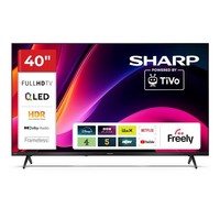 Sharp 2T-C40HE3245KB 40 Inch Smart TV HD Tivo QLED Quantum Dot Dolby Audio
