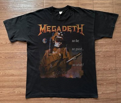 Megadeth - So Far, So Good, So What Cotton Black T-shirt Size S-5XL