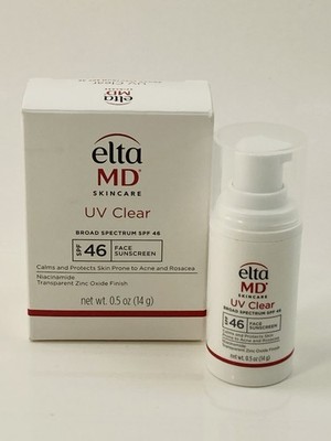 EltaMD UV Clear SPF 46 Face Sunscreen 0.5oz Travel Size Broad Spectrum