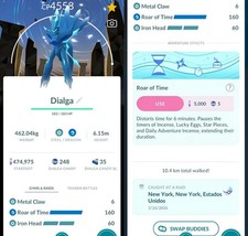 Dialga BG Livello 50 con 3 mosse incluse | Registrato 20k Stardust | Tr-de Go ✨