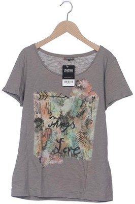 Street One T-Shirt Damen Shirt Kurzärmliges Oberteil Gr. 38 Grau #84envel