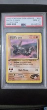Pokémon TCG 2000 Gym Heroes Brock’s Onix 1st Edition #69 PSA 10 GEM MT POP 74 on eBay