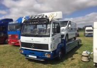Bragan™ Dach Spot Light Bar Mit Leds FüR Mercedes 814 Front LKW Chrome Edelstahl