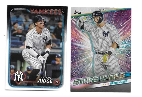 Aaron Judge 2024 Topps #SMLB-13  (Stars of MLB) & Base Card #99 New York Yankees
