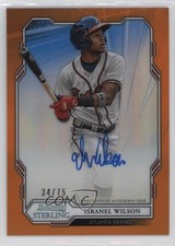 2019 Bowman Sterling Prospect Orange Refractor 34/75 Isranel Wilson Auto 0s3
