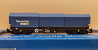 Dapol Spur N Teleskop-Schiebehaubenwagen aus Stahl - Tiphook-Schiene blau