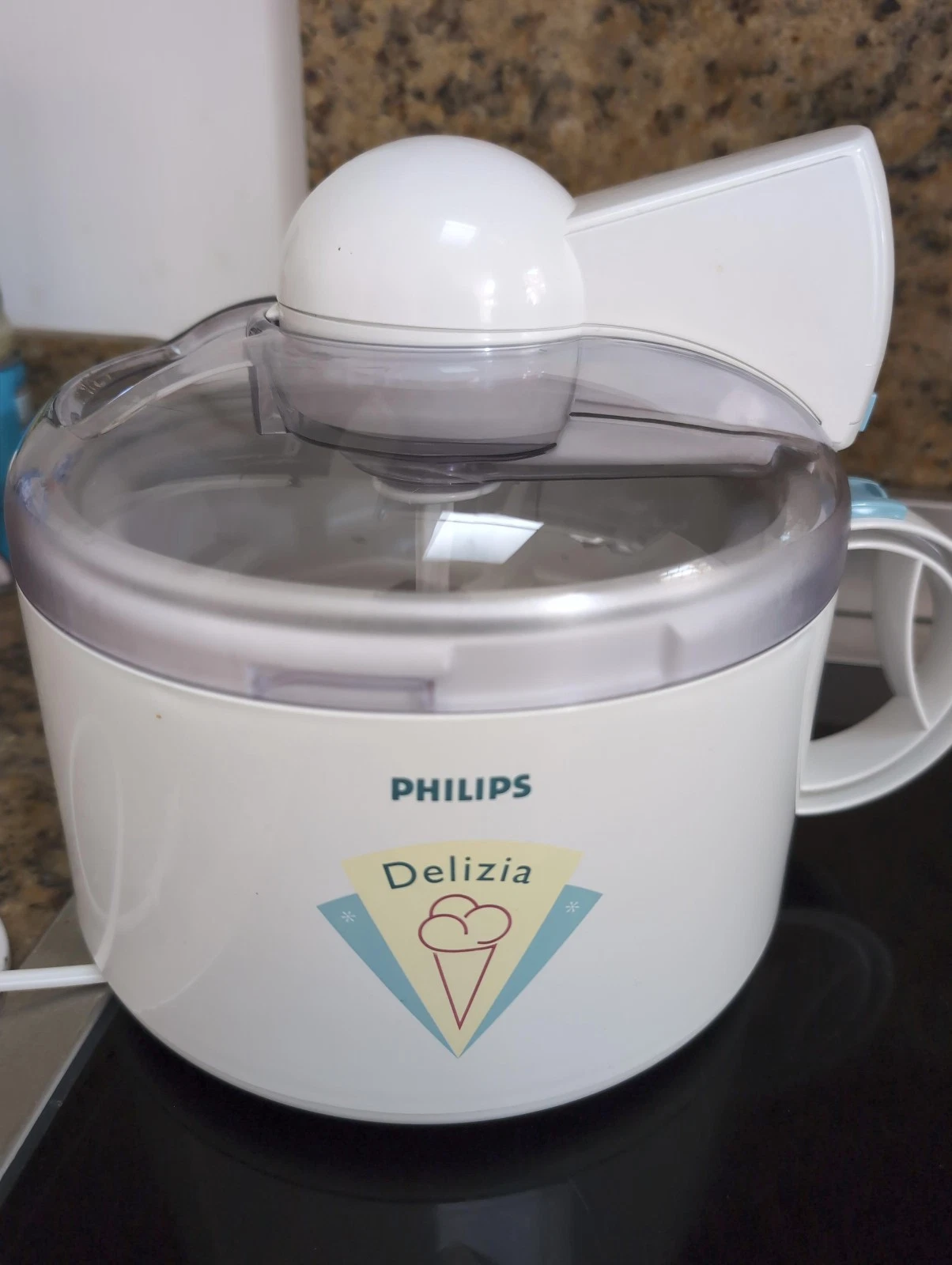 Philips Delizia HR 2303 Electronic White Ice Cream Maker. Tested & Functional