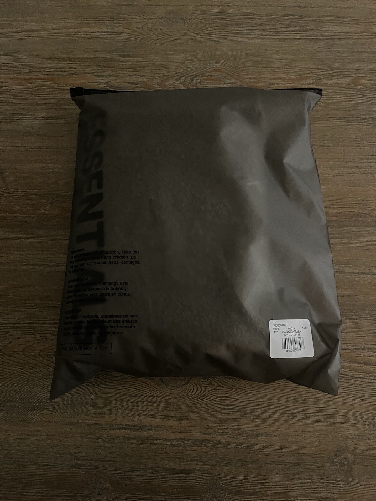 NEW Fear of God Essentials Dark Oatmeal Hoodie Size Large thumbnail 6