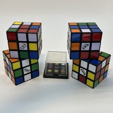 Four  Extra Rubik's Cube Puzzle Brain Teaser rubics rubix Rubiks Used Condition