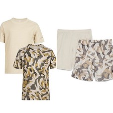Athletic Works Boys 4PC Activewear Set Tees  Shorts Sizes 4-18