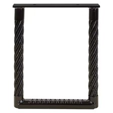 Buyers Products 5231512 Black Powder Coated Cable Type Truck Step - 15 X 12 X