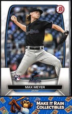 Max Meyer 2023 Bowman #36 Miami Marlins Rookie RC