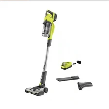 RYOBI ONE+ 18V Cordless Stick Vacuum Cleaner Kit with 4.0 Ah Battery and Charger