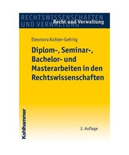 Diplom-, Seminar-, Bachelor- und Masterarbeiten in den Rechtswissenschaften, Ele
