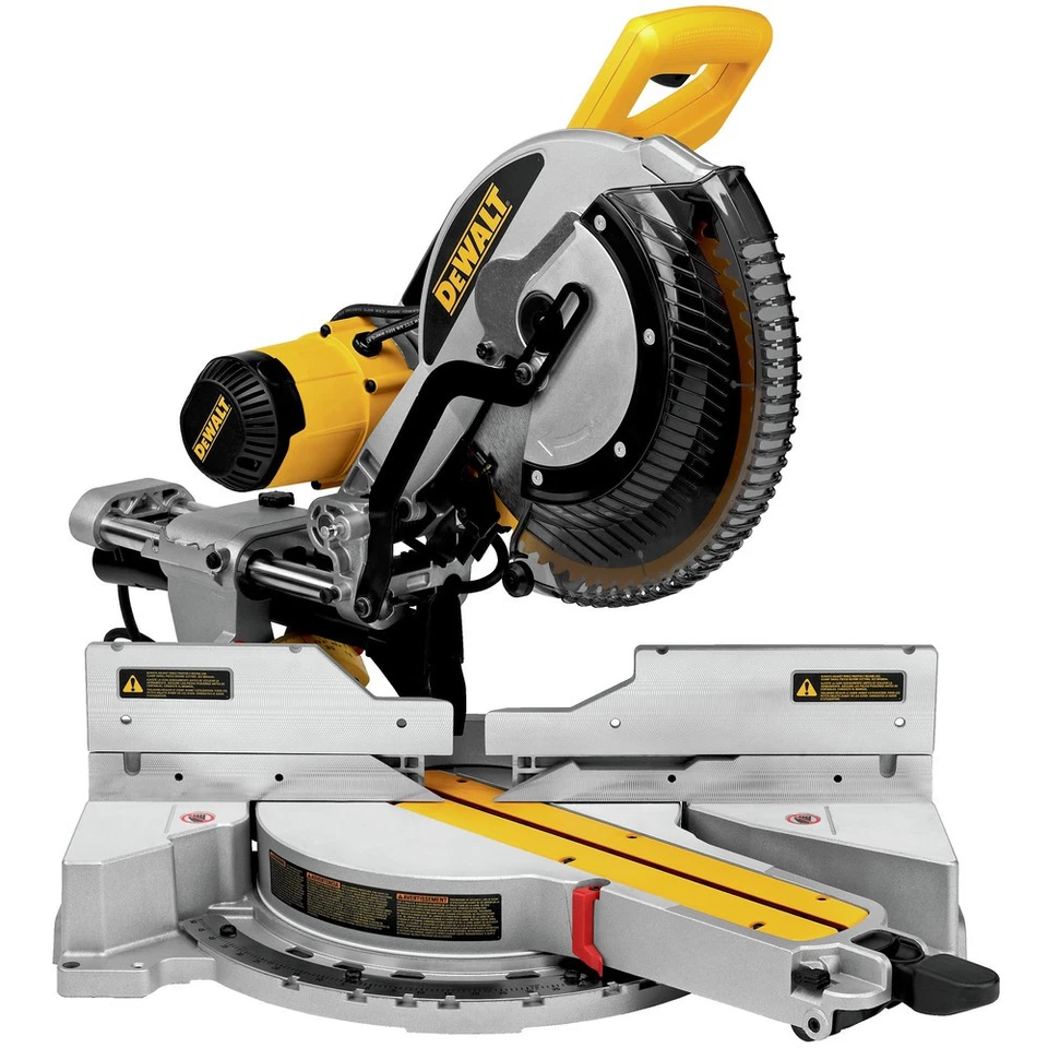 Sierra ingleteadora compuesta deslizante de doble bisel DEWALT DWS780R 12 pulgadas certificada restaurada