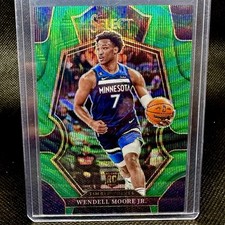2022-23 Panini Select Tmall Wendell Moore Jr Rookie Green Wave RC /50 SSP Wolves