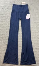 JoyLab Leggings Womens XS Blue High Rise Flare Ankle Knit Stretch Yoga Pants