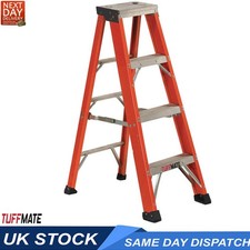 Fibreglass Step Ladder 4 Tread 1.2m Electricians TUFFMATE