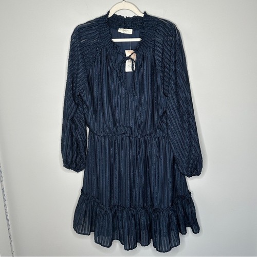 A Beautiful Soul blau Prärie Stil Kleid Rüschensaum Größe X 10/12 Neu mit Etikett Arula - Bild 7 von 15
