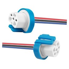 2PCS Headlight Wiring Harness Ceramic,3-Pin 9007 9004 HB1 HB5 Headlight