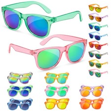 Sunglasses Bulk - 16 Pack Party Favors for Boys Girls Ages 3-8, Neon Colors w...