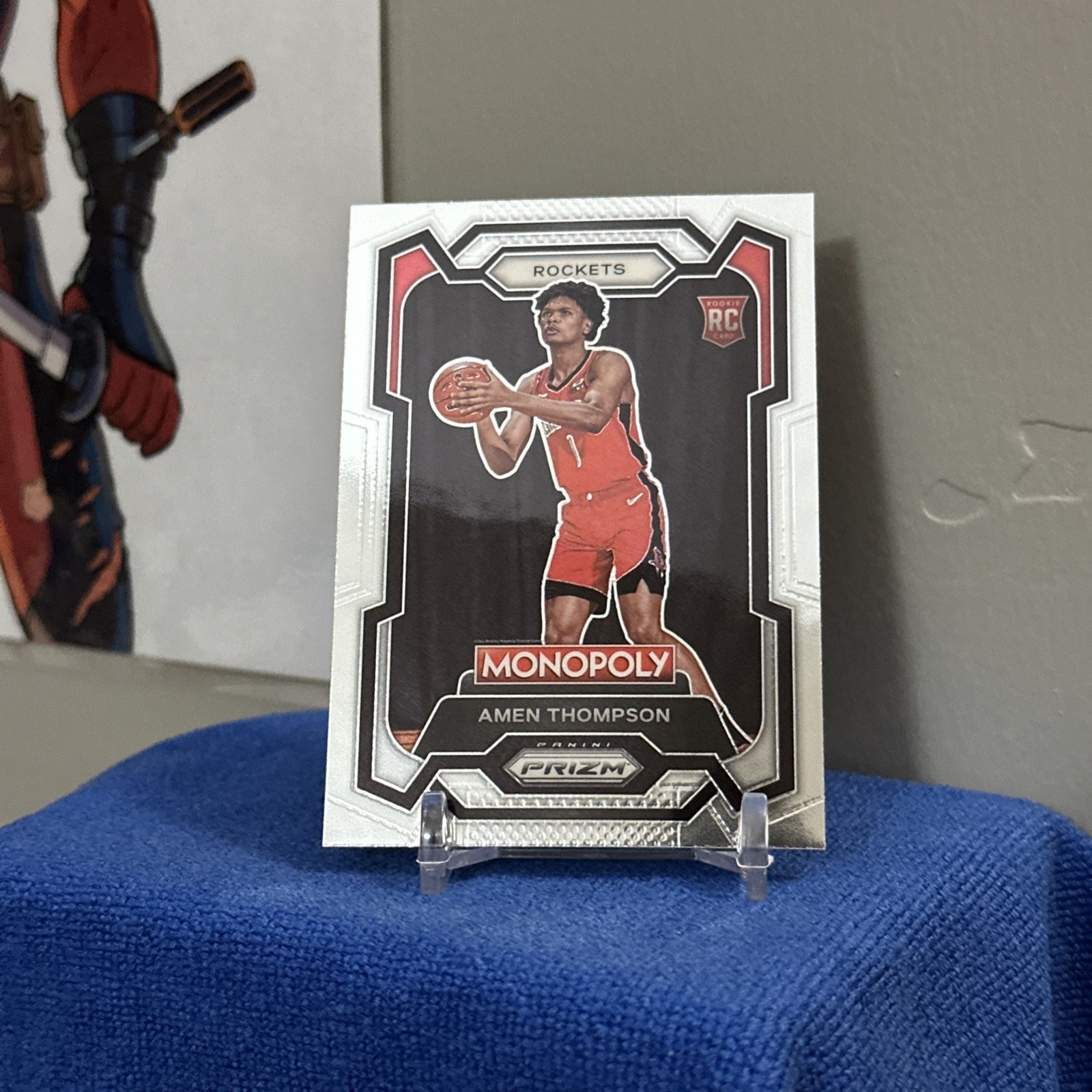 Amen Thompson 2023-24 Panini Prizm Monopoly #33 Rookie Card RC Houston Rockets