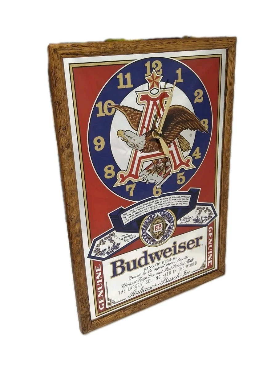 Anheuser Busch Mirror In Collectible Budweiser Signs & Tins for