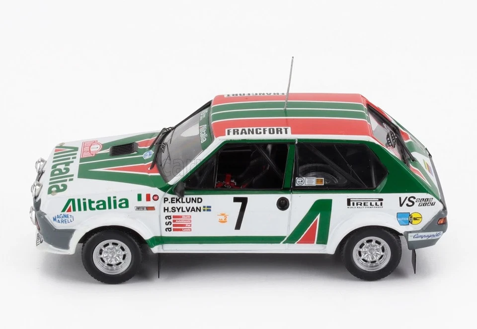MODELLINO AUTO STATICO IXO FIAT RITMO 75 ABARTH N.7 RALLY MONTE CARLO 1979 1/43 - Immagine 3 di 4