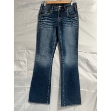 Silver Jeans Co Aiko Bootcut Dark Wash Denim W26 L31 waist measures 28" 