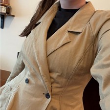 Vintage Carole Little Blazer St Tropez Wear 100 Cotton Peplum Size 14 / L
