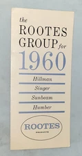 Vintage The Rootes Group for 1960 Hillman Singer Sunbeam Humber Automobiles Ad
