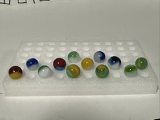 404 Lot Of 12 Peltier Peerless Patch Marbles