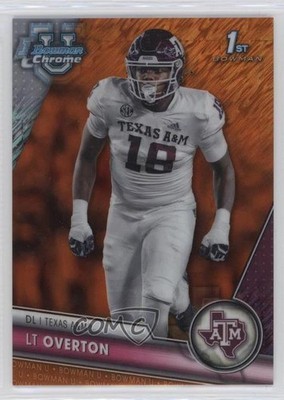 2023 Bowman U Chrome Orange Shimmer Refractor 19/25 LT Overton #139 uk2