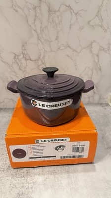 Le Creuset Cassis Purple Heart Cast Iron Cocotte 18 2Qt New Rare