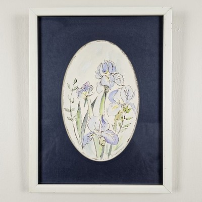 ART - Vintage Original Signed Renee Lieberman Watercolor Painting 13x10 Framed