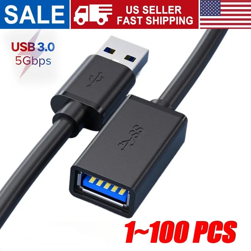 Cavo Usb 3.0 Maschio Cavo Prolunga USB 3.0 Angolato 90 Gradi - Maschio A Femmina, 30 Cm, Perfetto Per Collegamenti Comodi Prolunga Alta Velocità