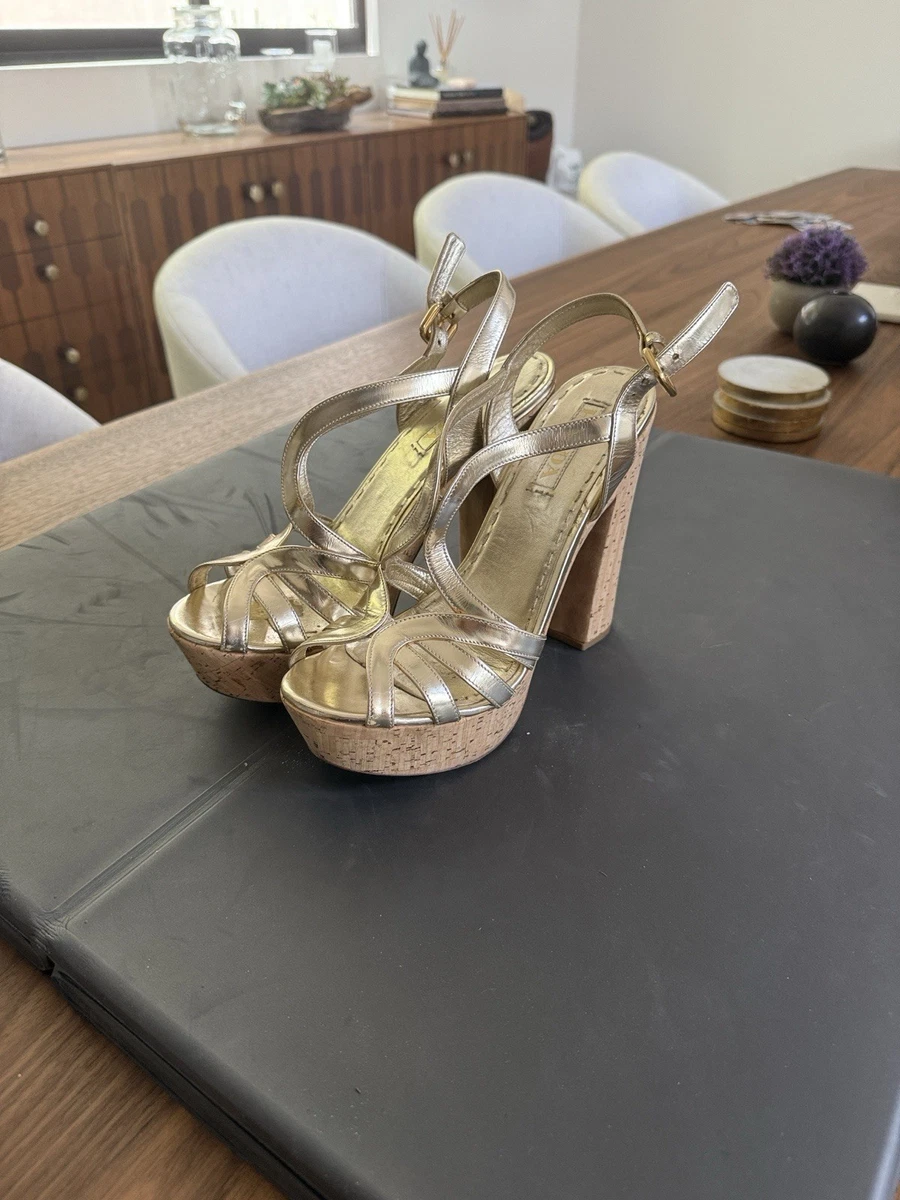 PRADA Gold Sandals for Women for sale | eBay