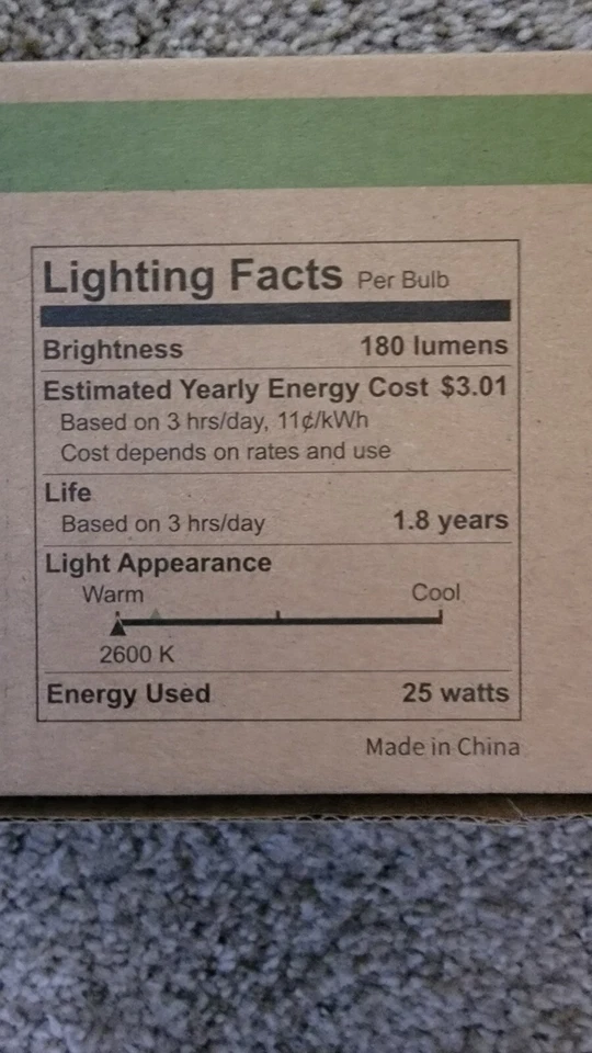 Sunlite 25 Watt G16.5 Lamp Candelabra Base CLEAR 12 Pack  Light Bulbs - Image 3 of 4